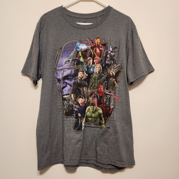 Disney Other - Disney Marvel Avengers Gray Graphic Tshirt
